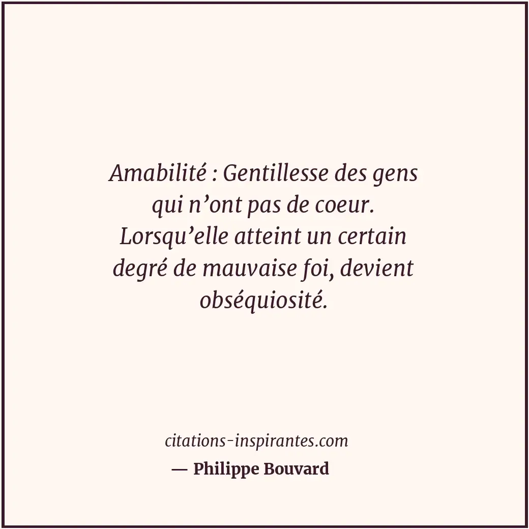 Citation de Philippe Bouvard