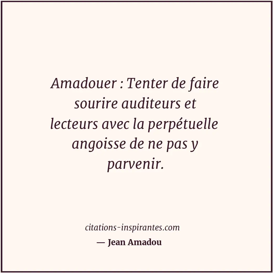 Citation de Jean Amadou