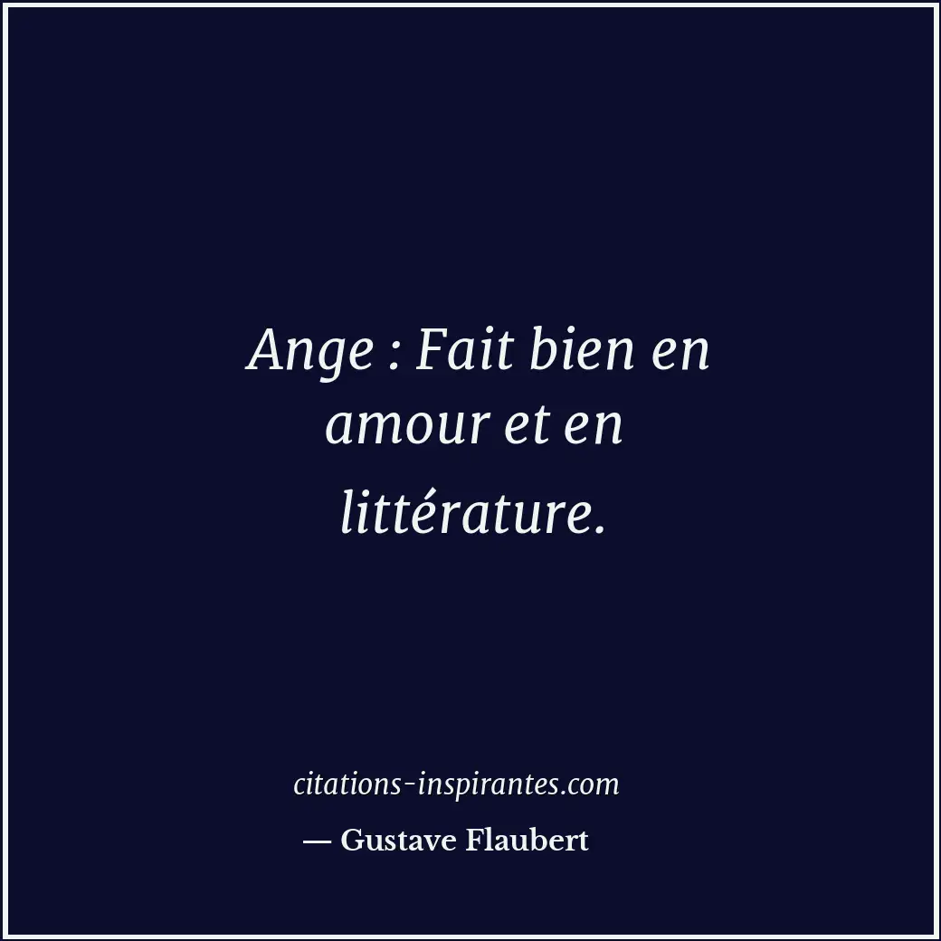 Citation de Gustave Flaubert