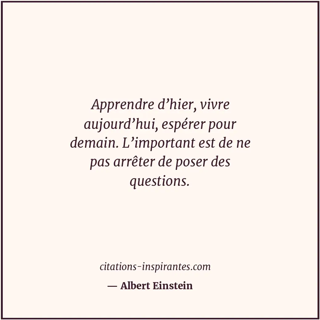 Citation de Albert Einstein