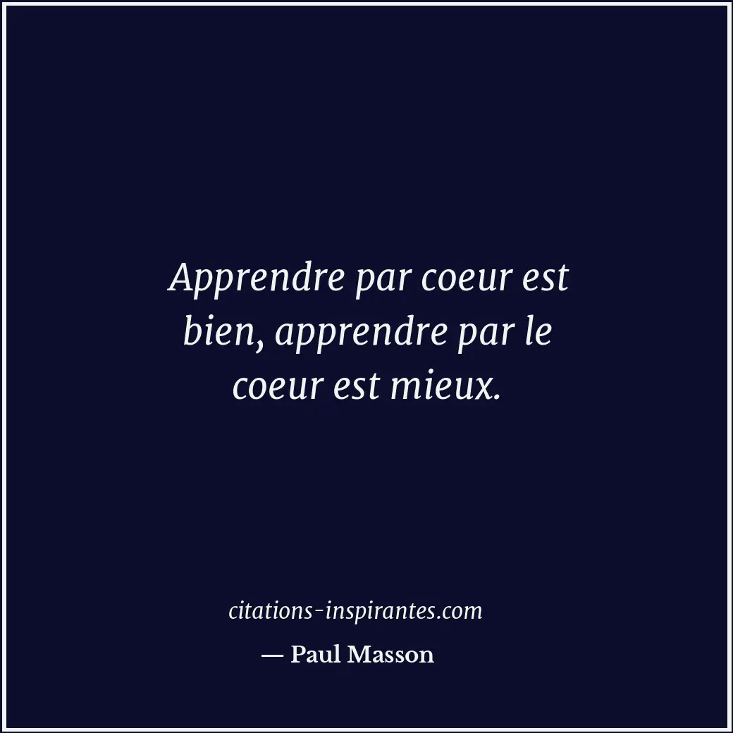 Citation de Paul Masson