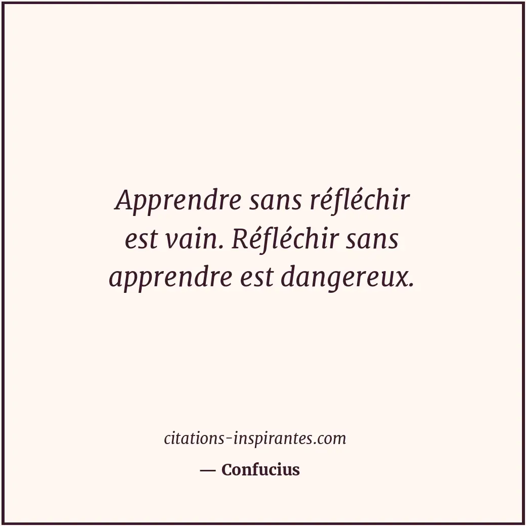 Citation de Confucius