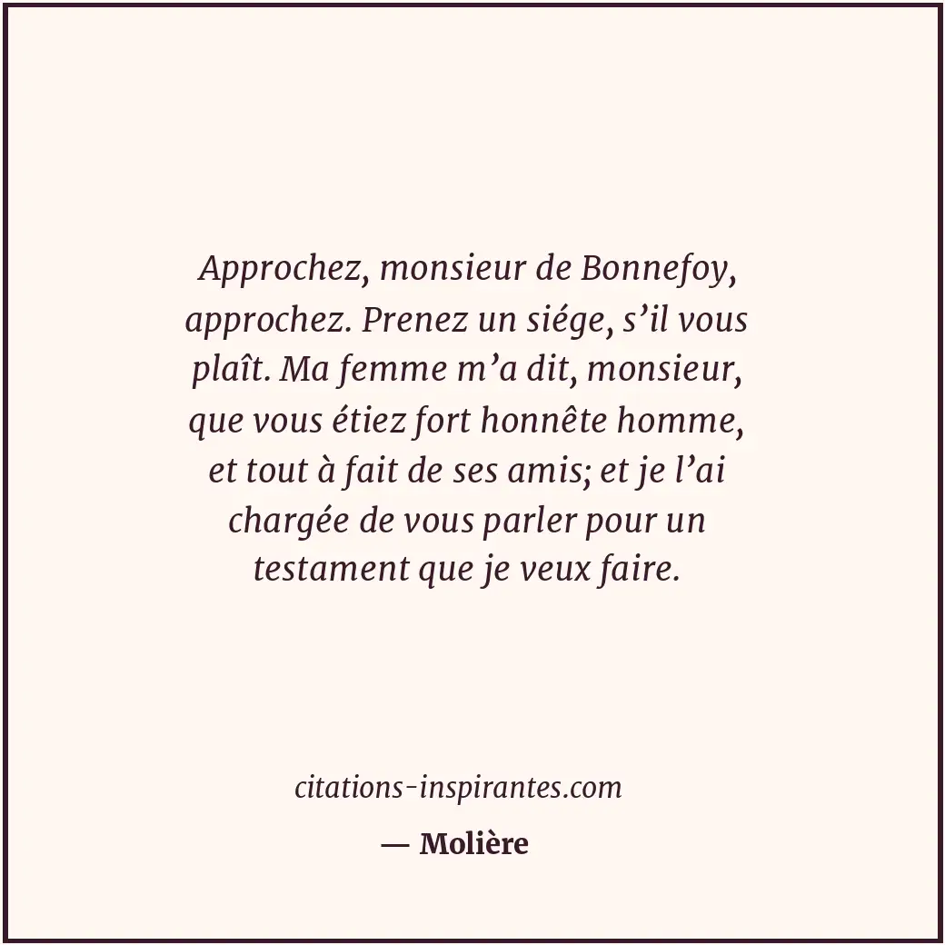 Citation de Molière