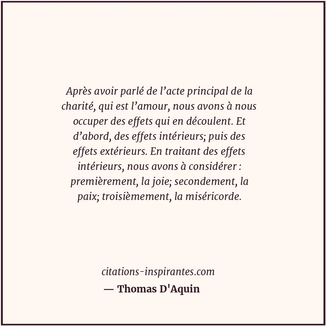 Citation de Thomas D'Aquin