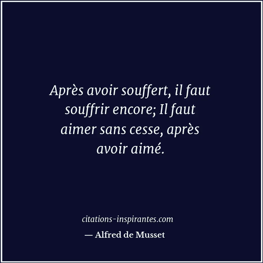 Citation de Alfred de Musset