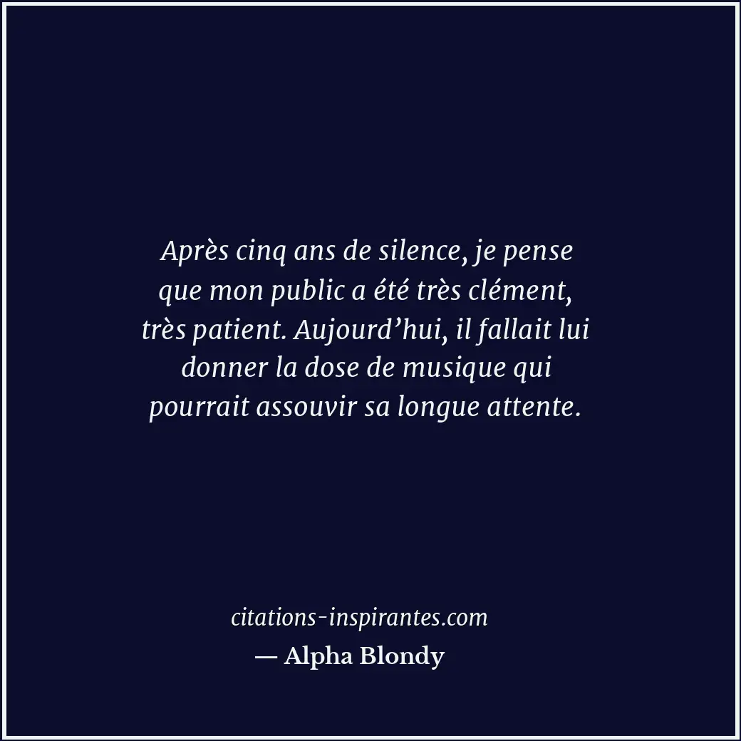 Citation de Alpha Blondy
