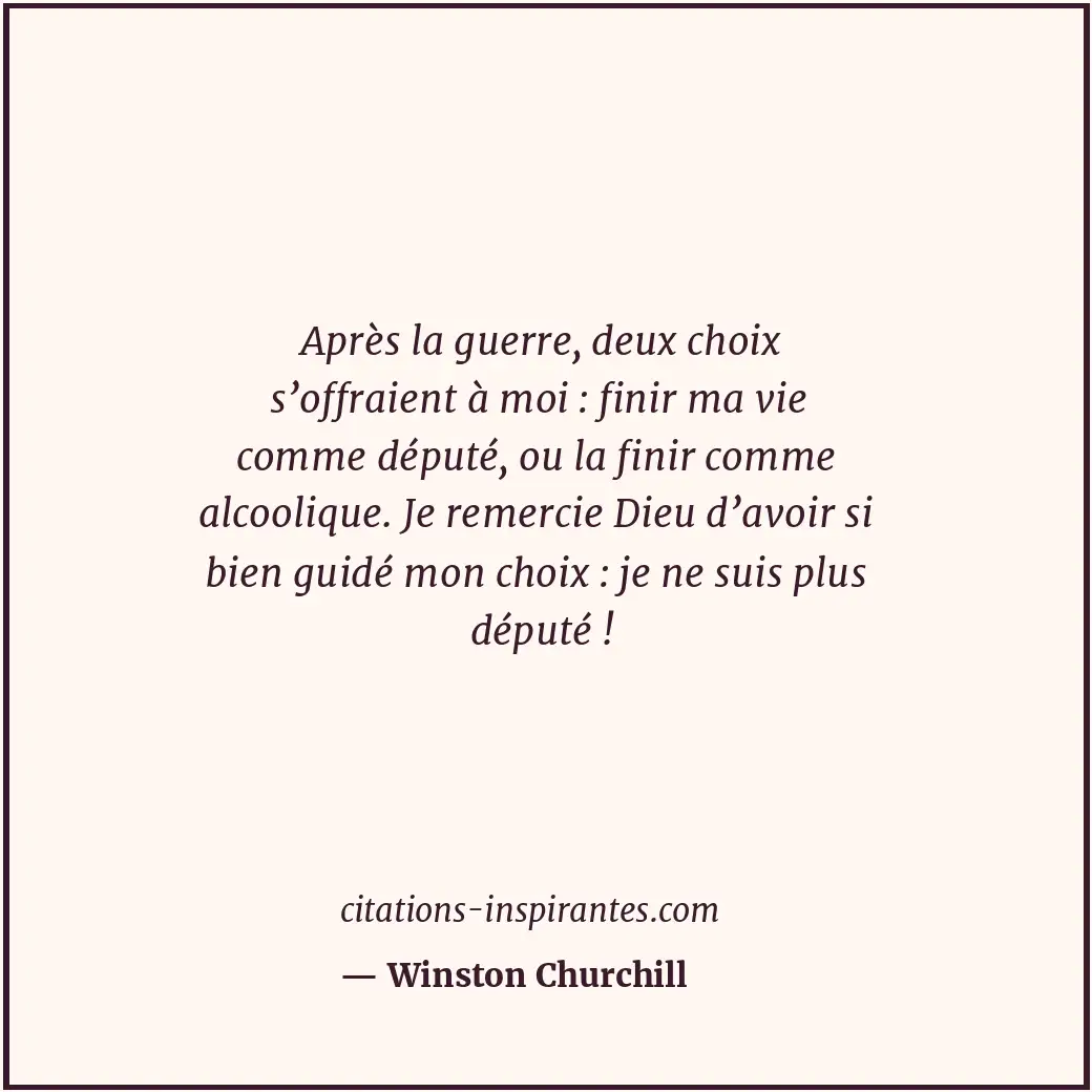 Citation de Winston Churchill