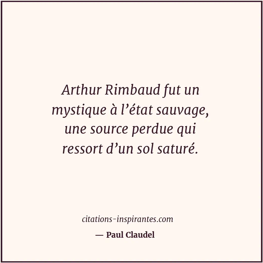 Citation de Paul Claudel