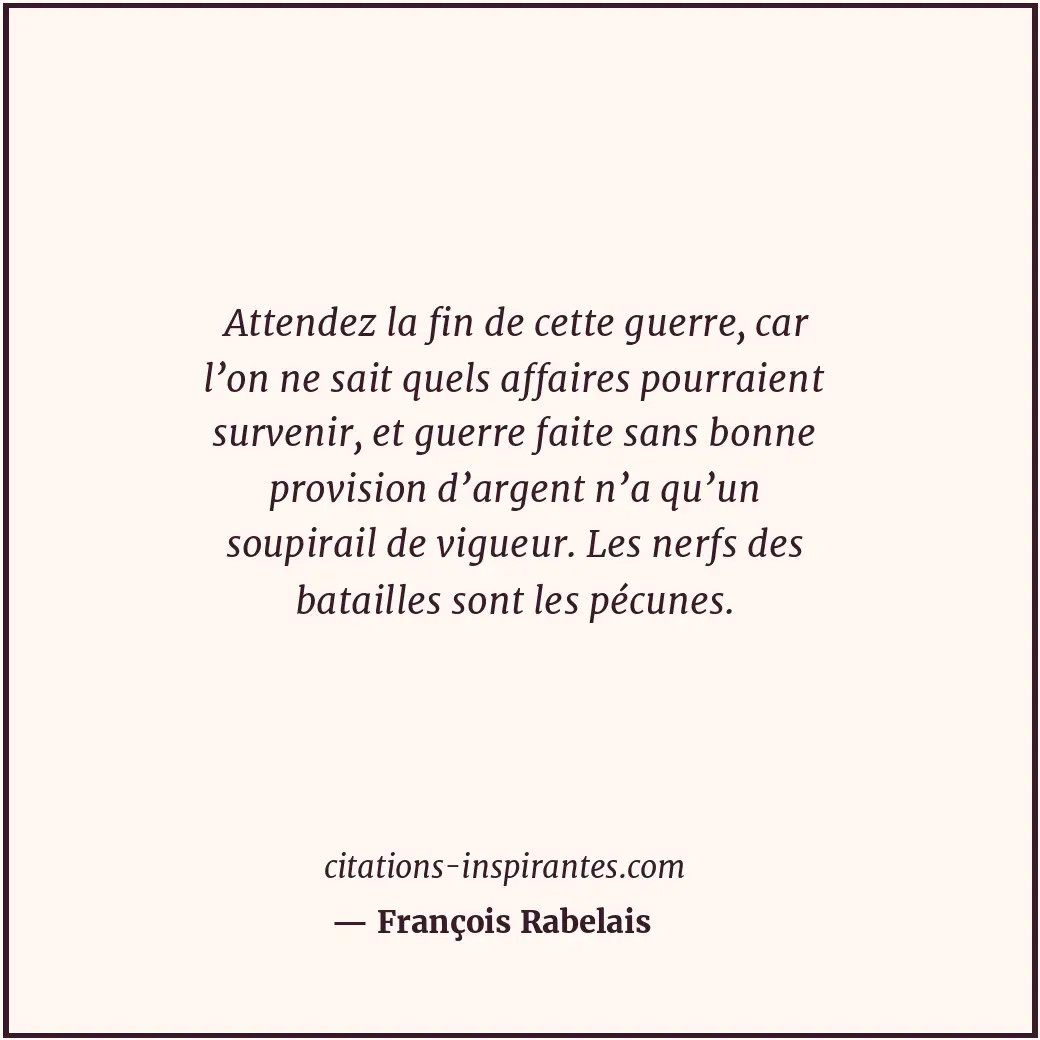 Citation de François Rabelais