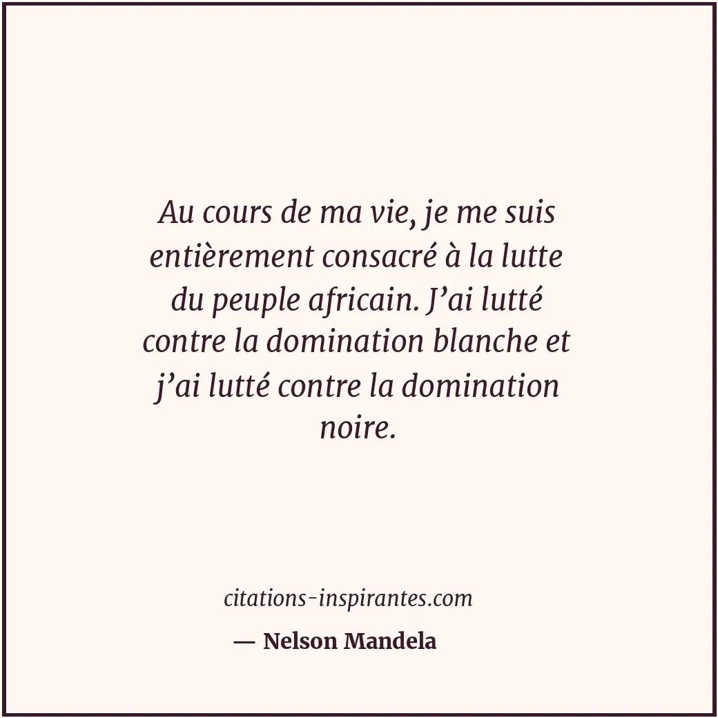 Citation de Nelson Mandela
