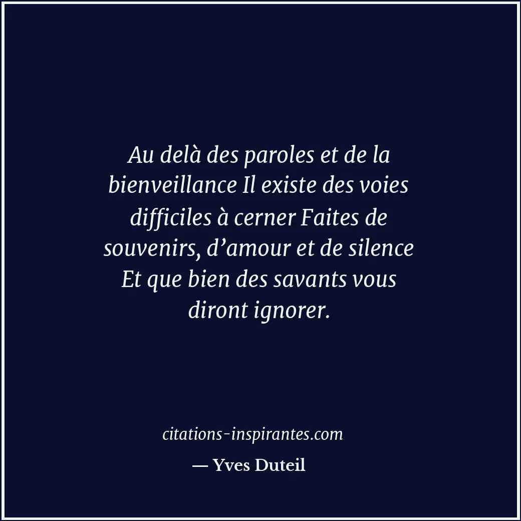 Citation de Yves Duteil