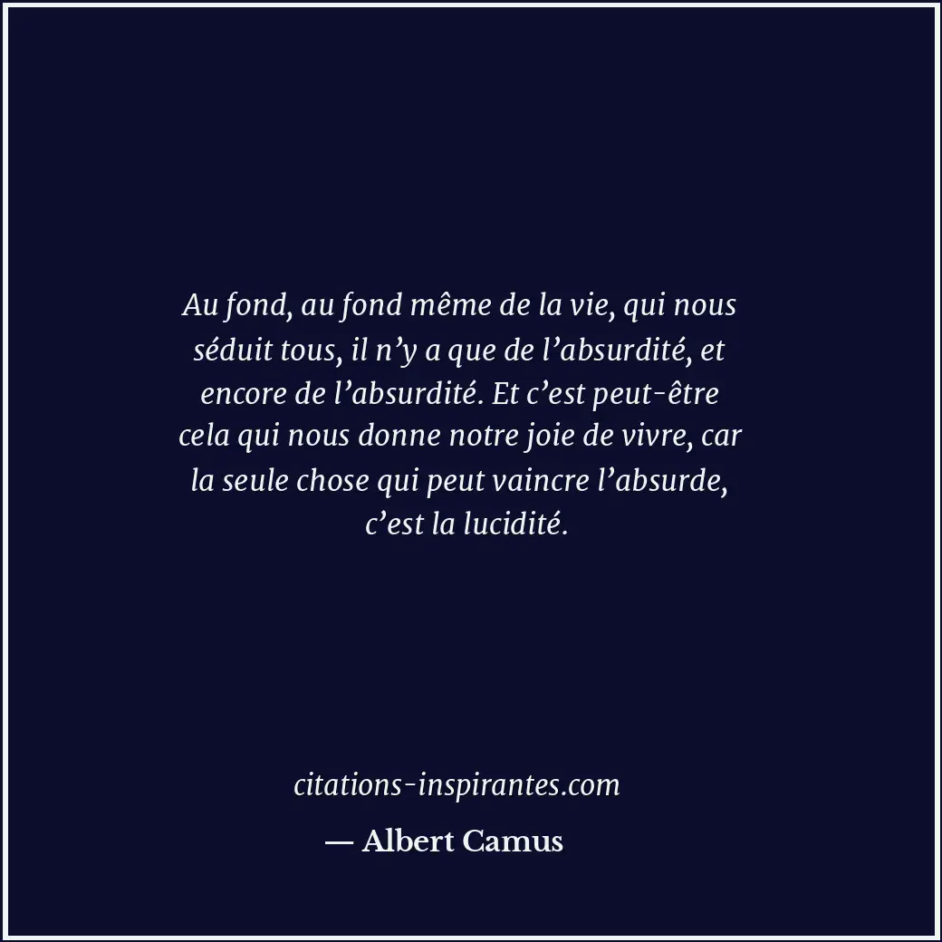 Citation de Albert Camus