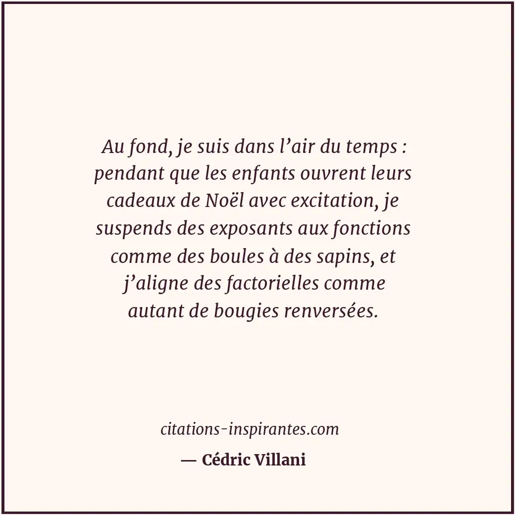 Citation de Cédric Villani