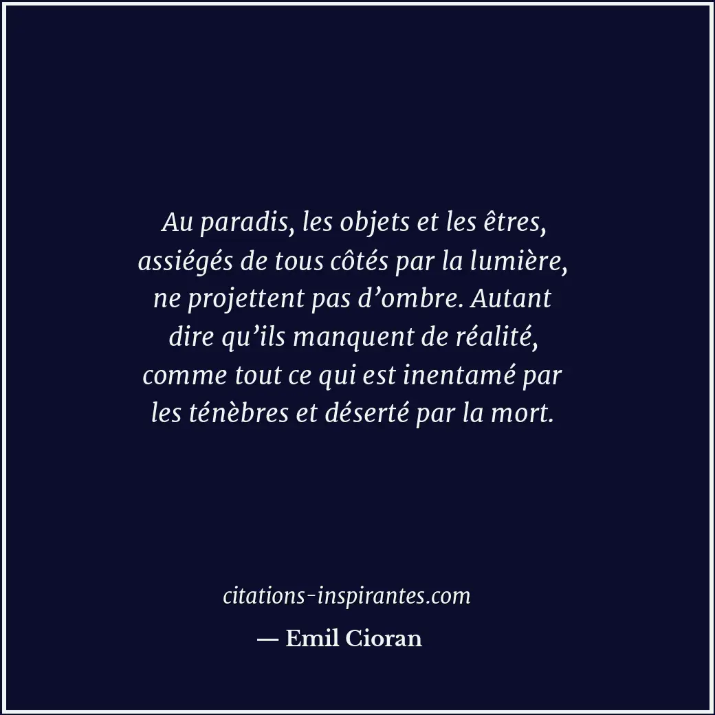 Citation de Emil Cioran