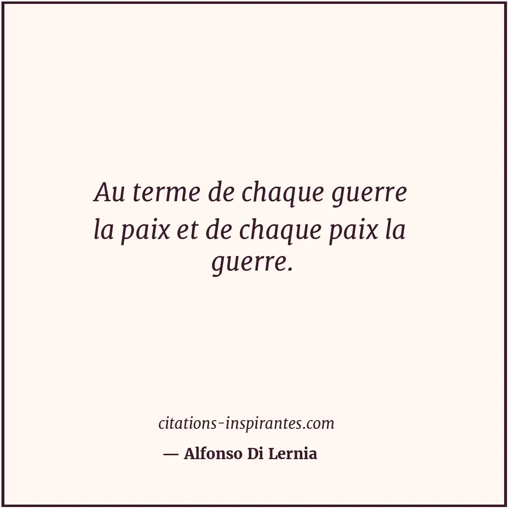 Citation de Alfonso Di Lernia