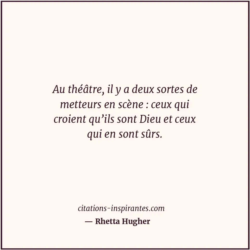 Citation de Rhetta Hugher