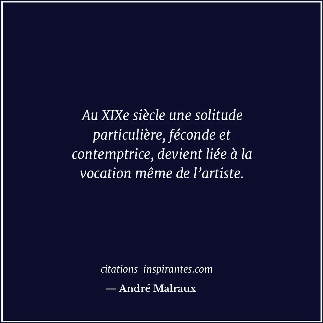 Citation de André Malraux