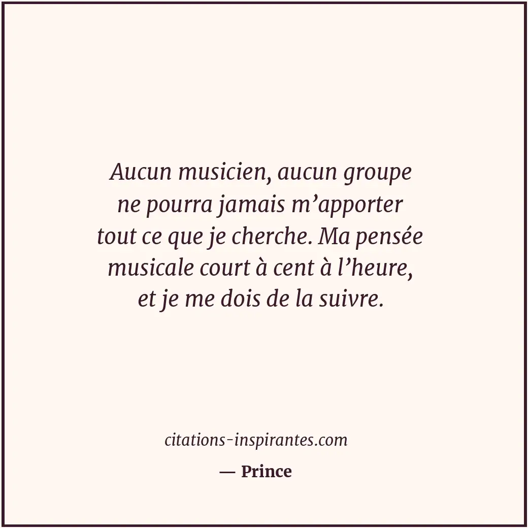 Citation de Prince