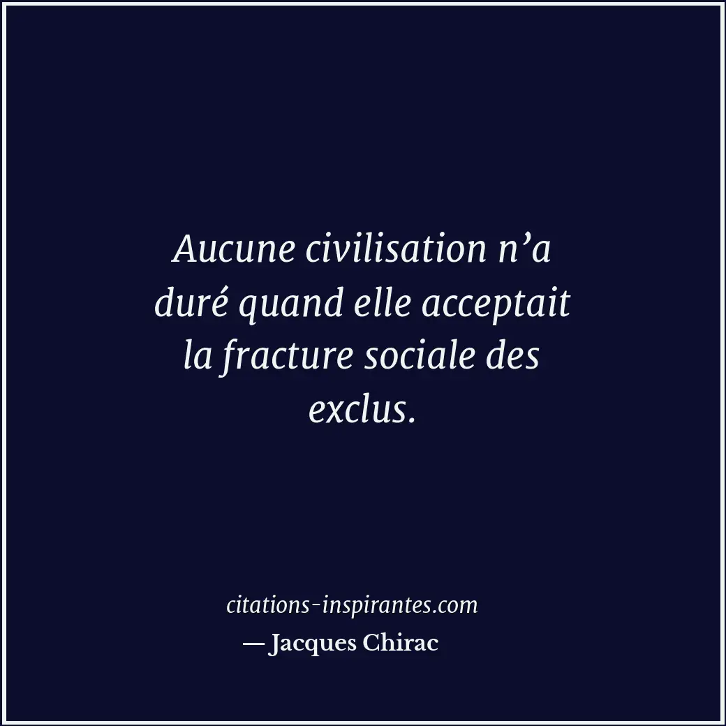 Citation de Jacques Chirac