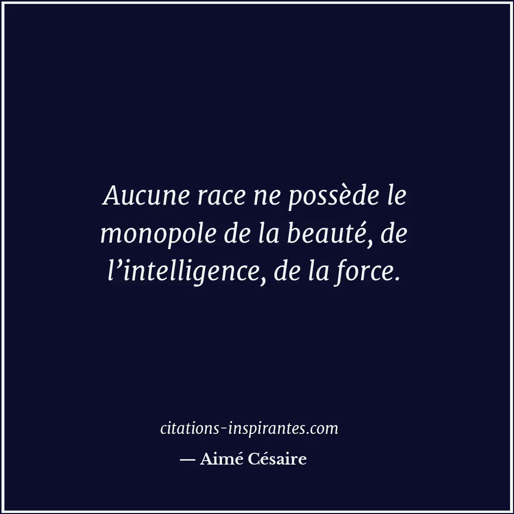Citation de Aimé Césaire