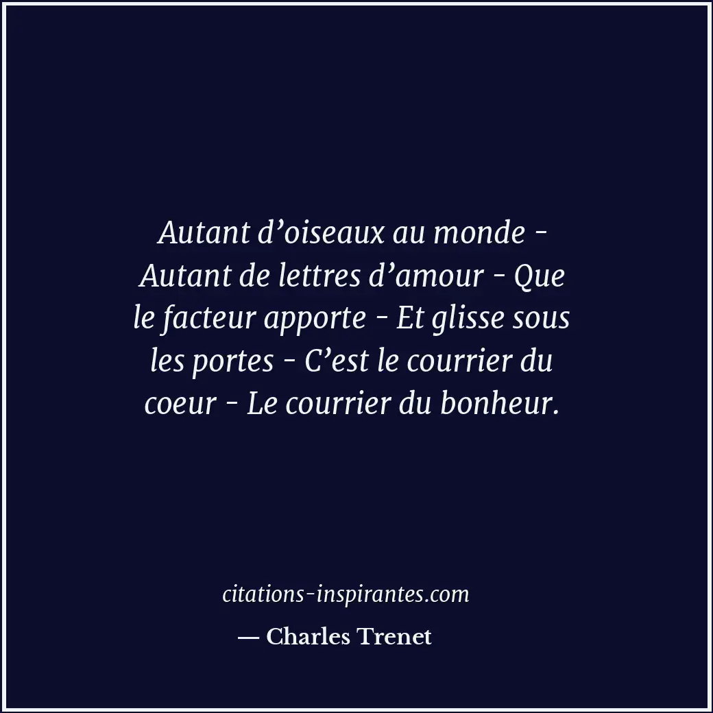 Citation de Charles Trenet