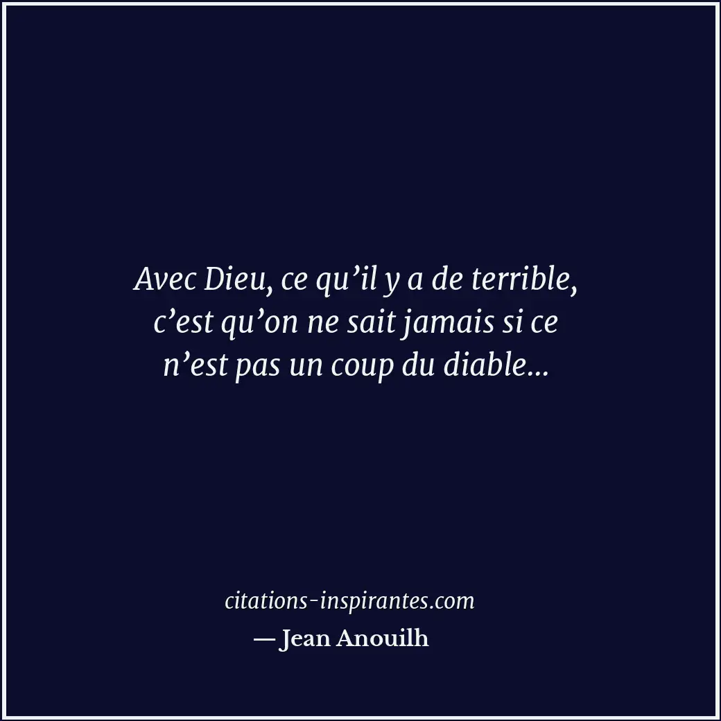 Citation de Jean Anouilh