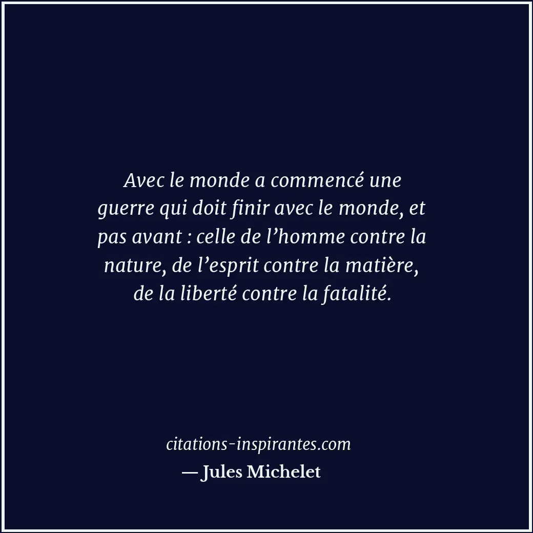 Citation de Jules Michelet