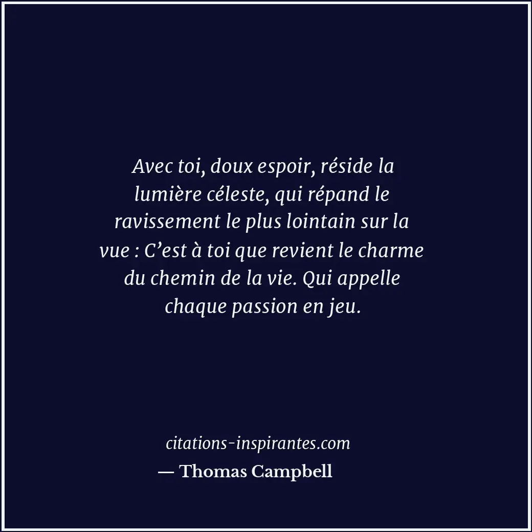 Citation de Thomas Campbell