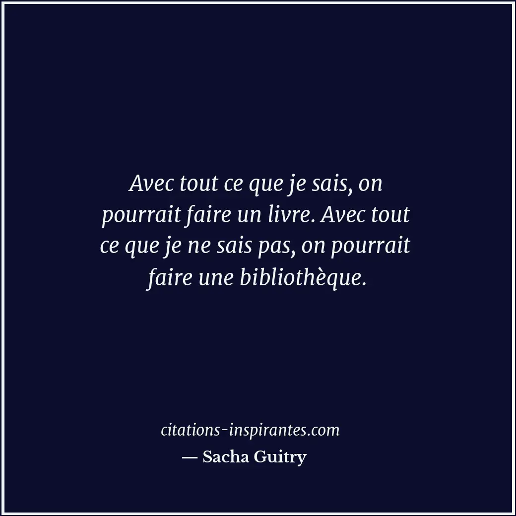 Citation de Sacha Guitry