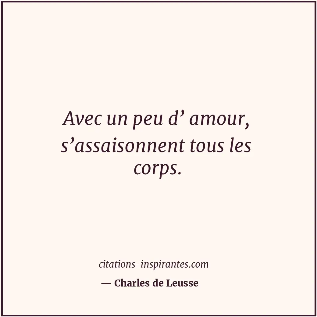 Citation de Charles de Leusse