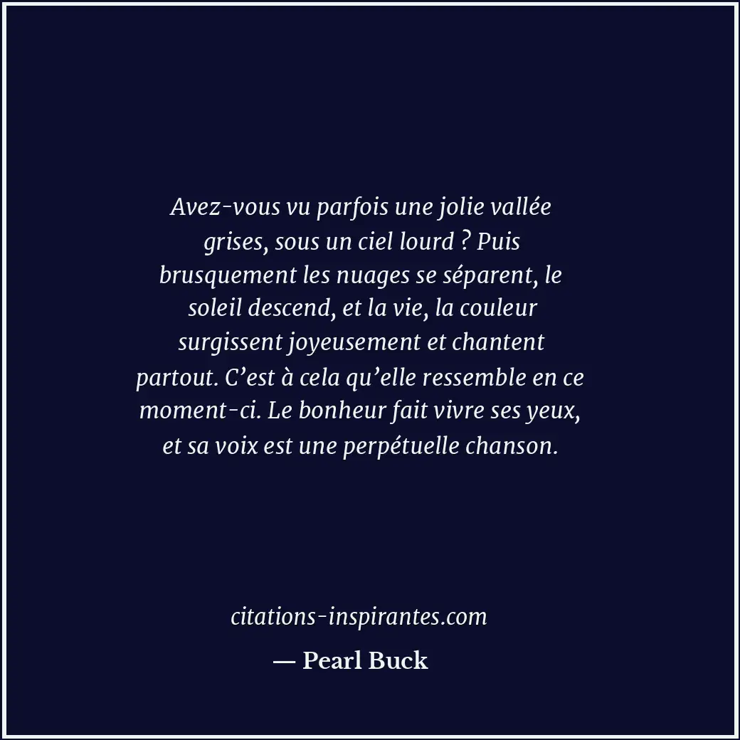 Citation de Pearl Buck