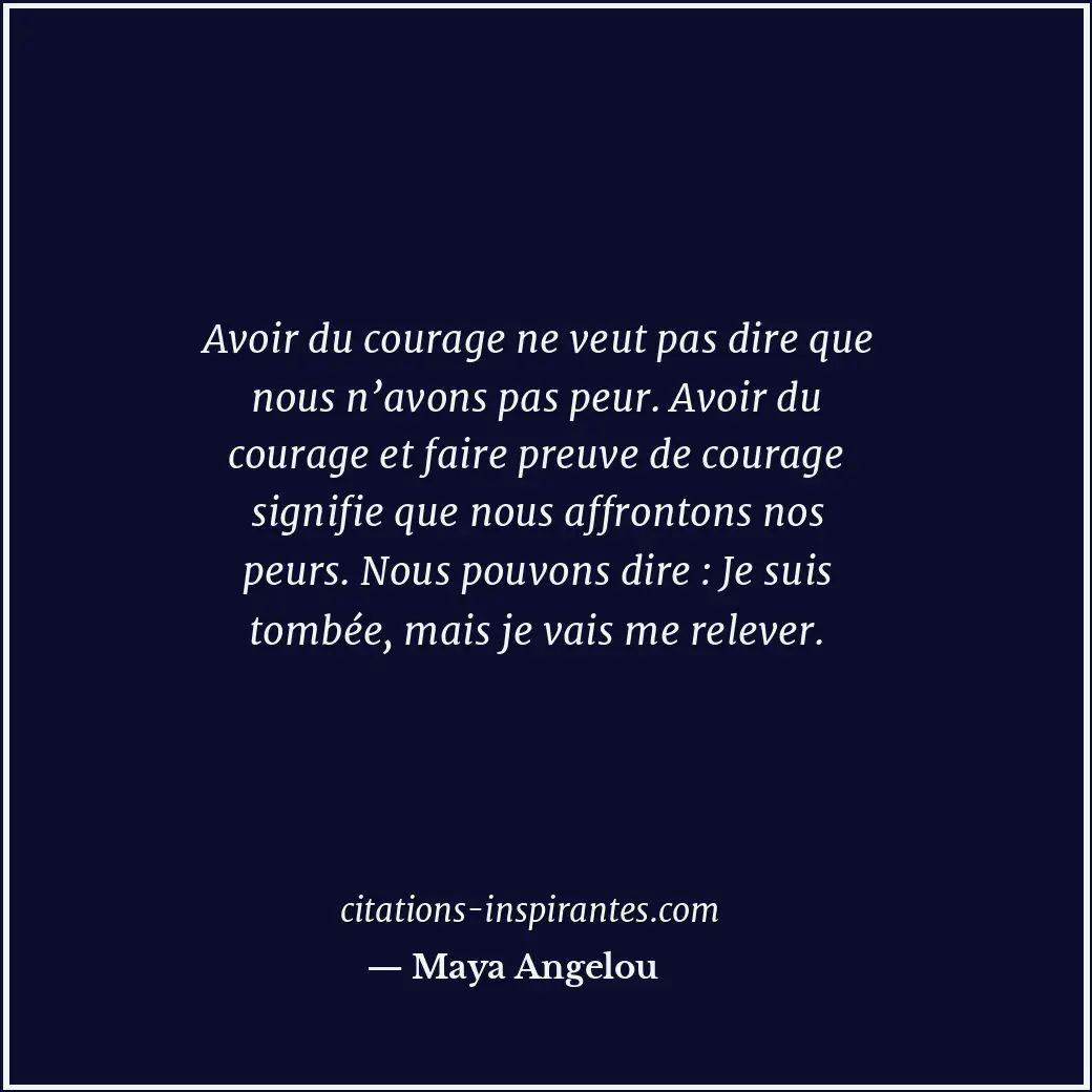 Citation de Maya Angelou