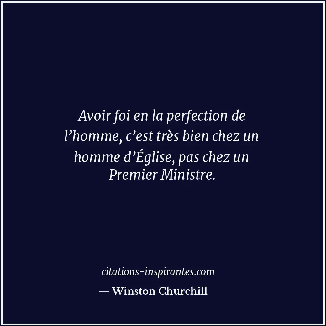 Citation de Winston Churchill