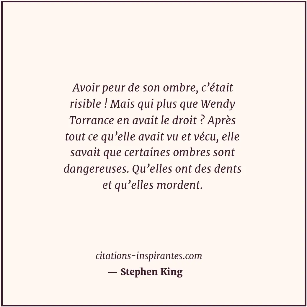 Citation de Stephen King