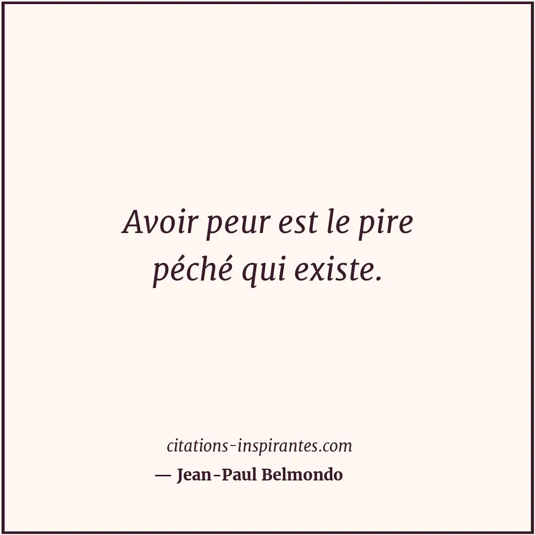 Citation de Jean-Paul Belmondo
