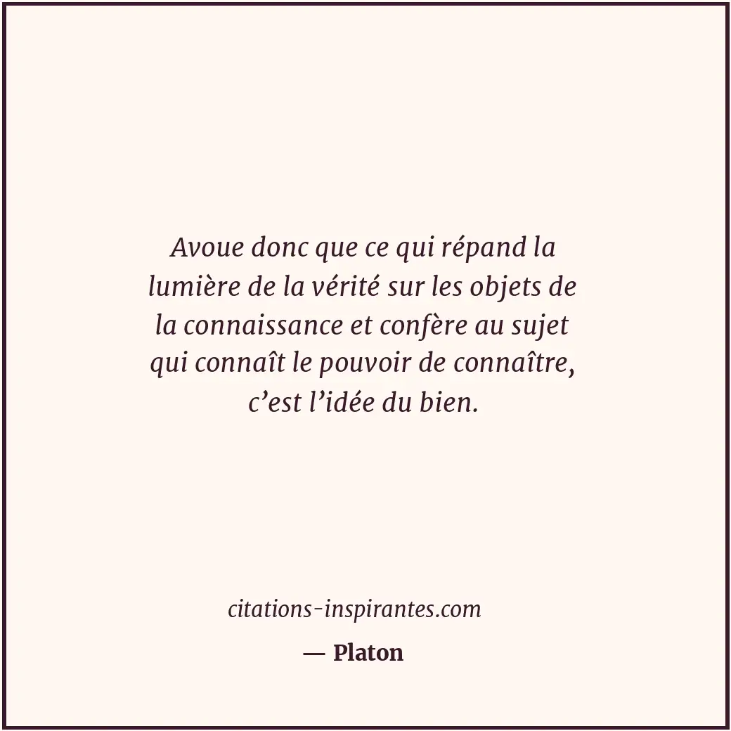 Citation de Platon