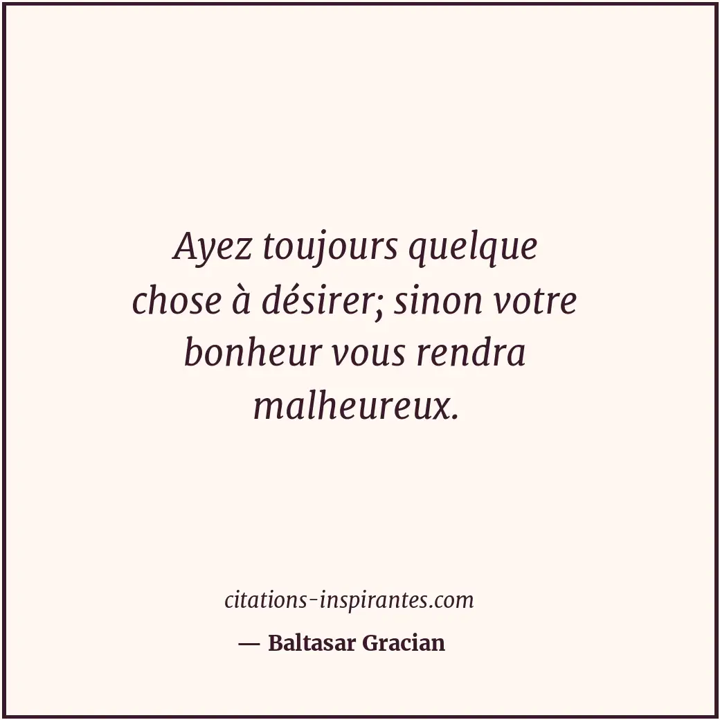 Citation de Baltasar Gracian