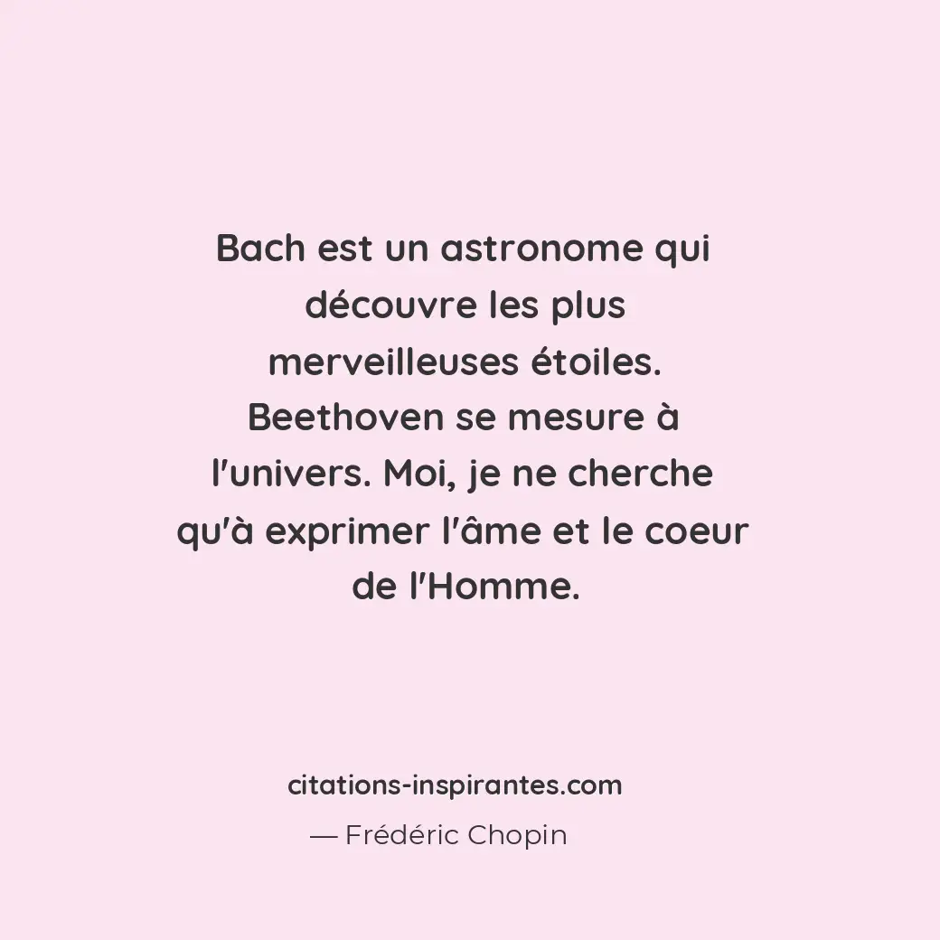 Citation de Frédéric Chopin