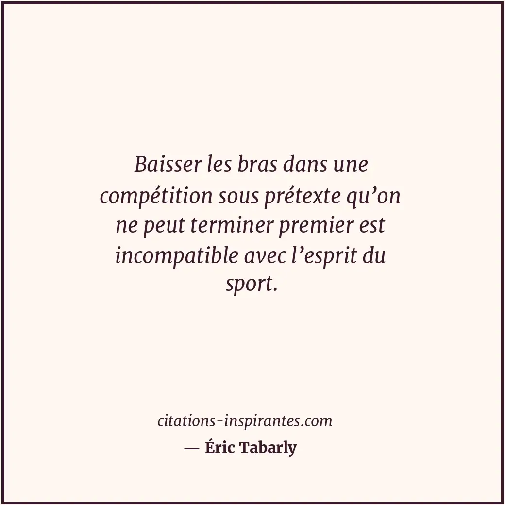 Citation de Éric Tabarly
