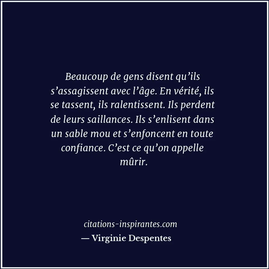Citation de Virginie Despentes