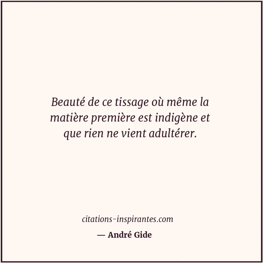 Citation de André Gide