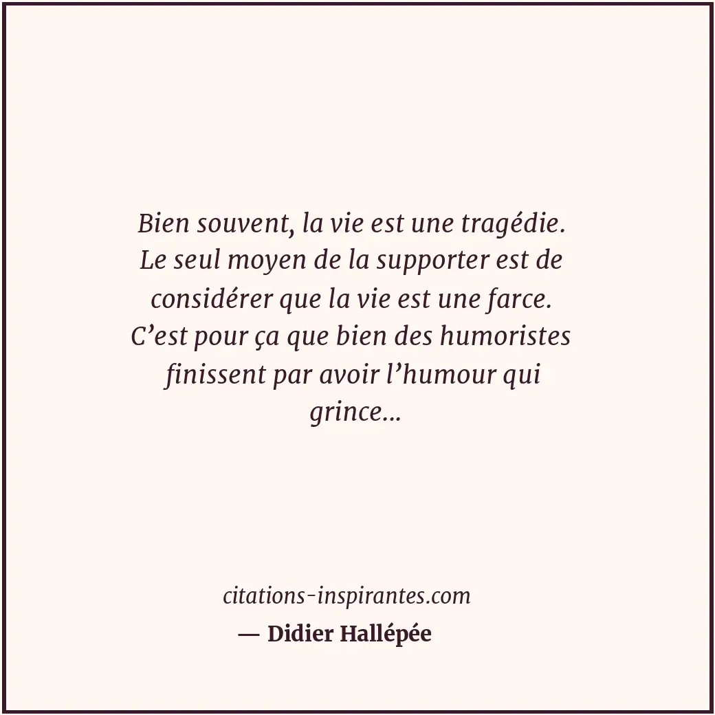 Citation de Didier Hallépée