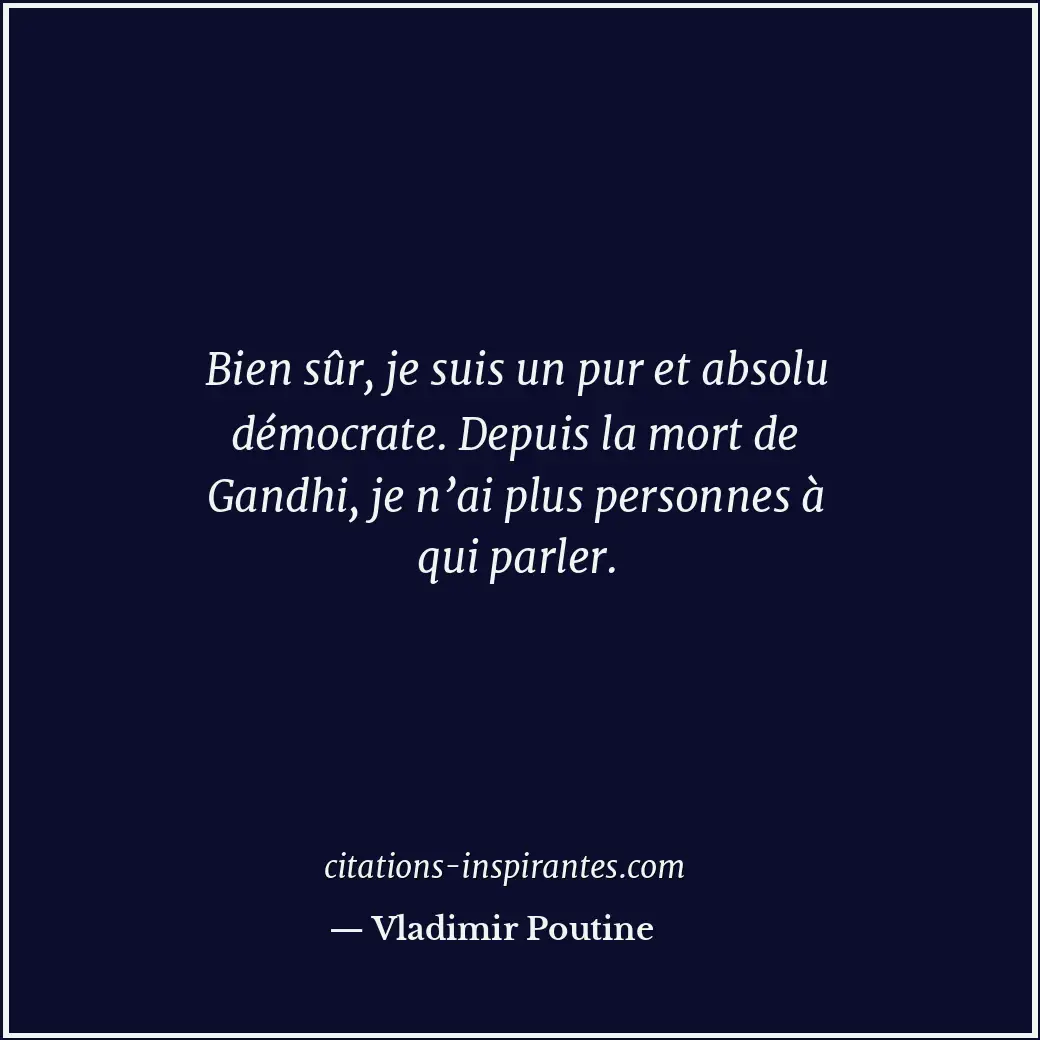 Citation de Vladimir Poutine