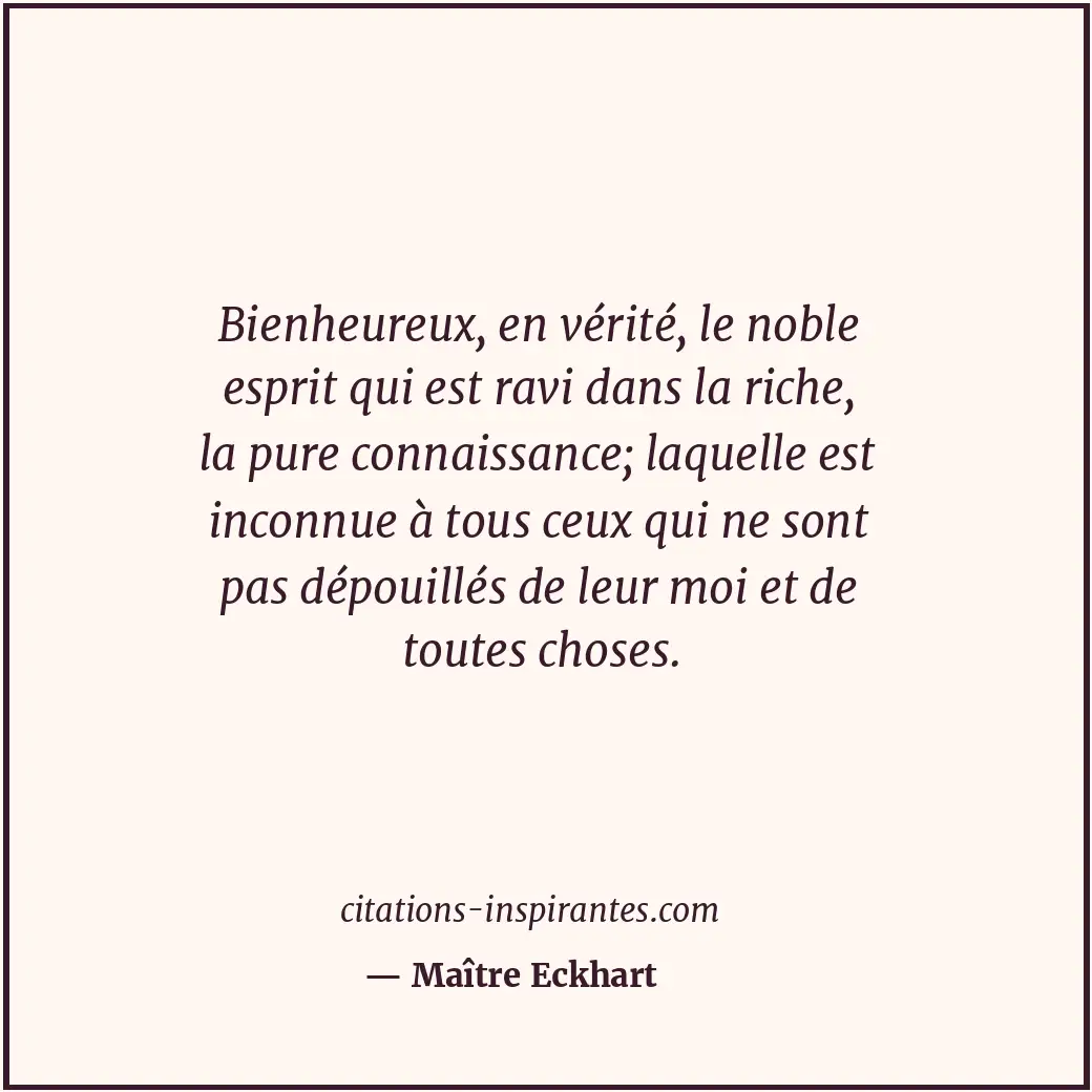 Citation de Maître Eckhart