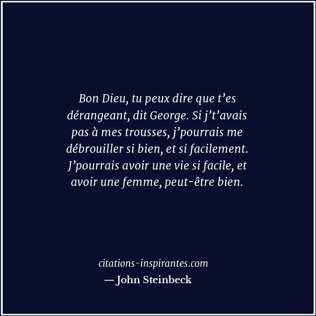 Citation de John Steinbeck