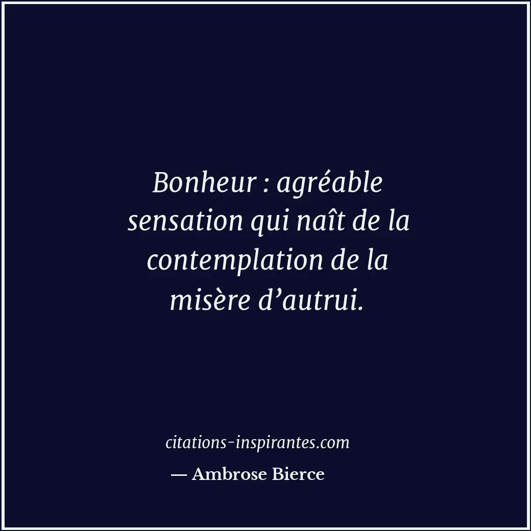 Citation de Ambrose Bierce