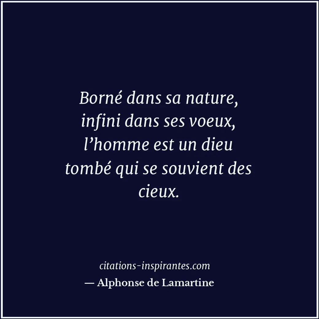 Citation de Alphonse de Lamartine