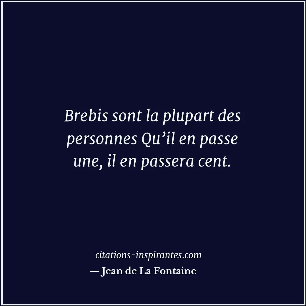 Citation de Jean de La Fontaine