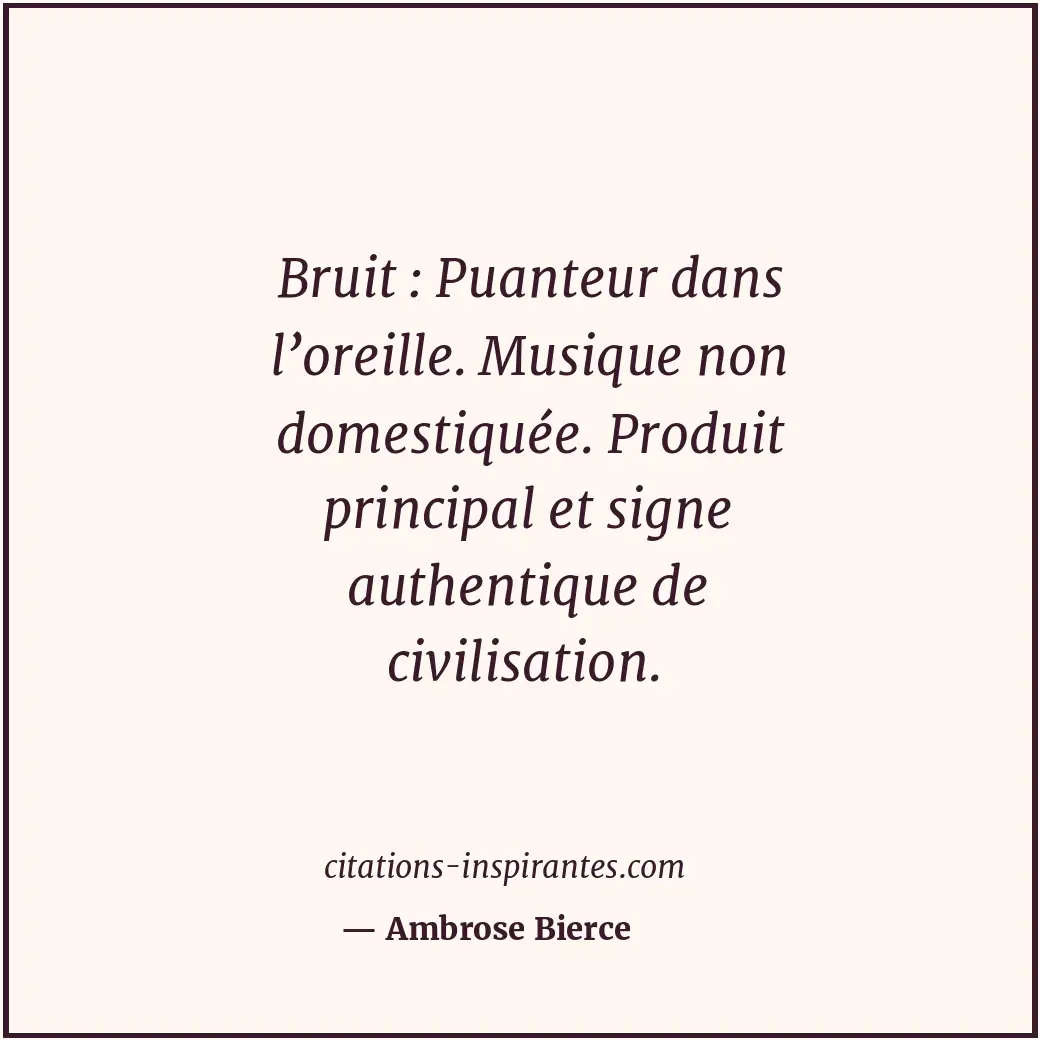 Citation de Ambrose Bierce