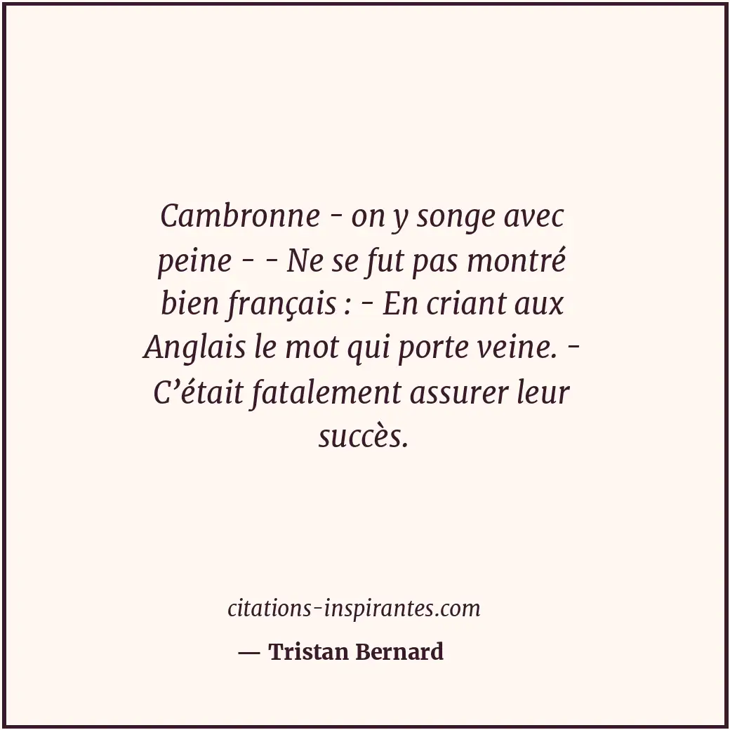 Citation de Tristan Bernard